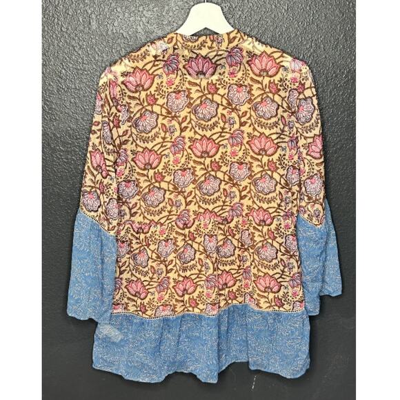 Soft Surroundings Women's Pergola Floral Boho Embroidered Sheer Tunic XS NWOT - Picture 5 of 9